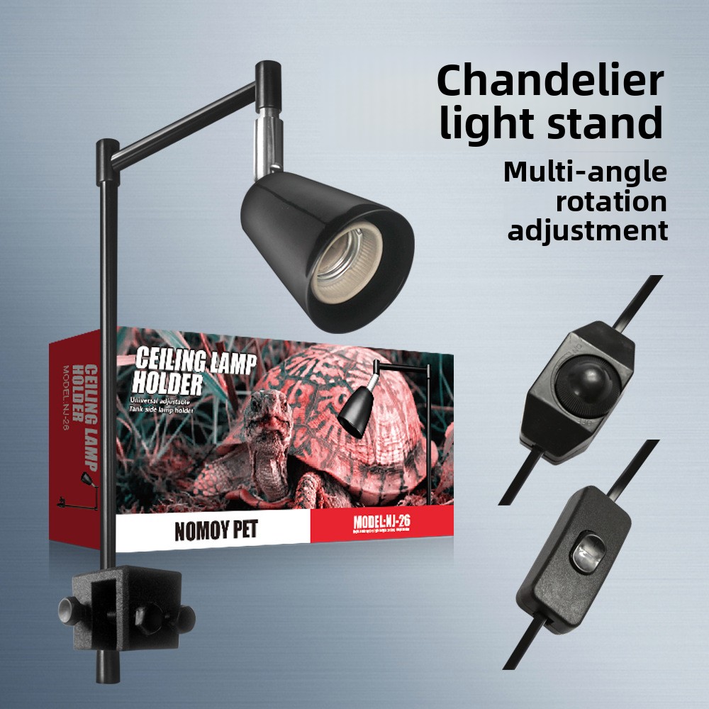 Aquarium Plant Holder - NOMOY Reptile Lamp Stand with Adjustable