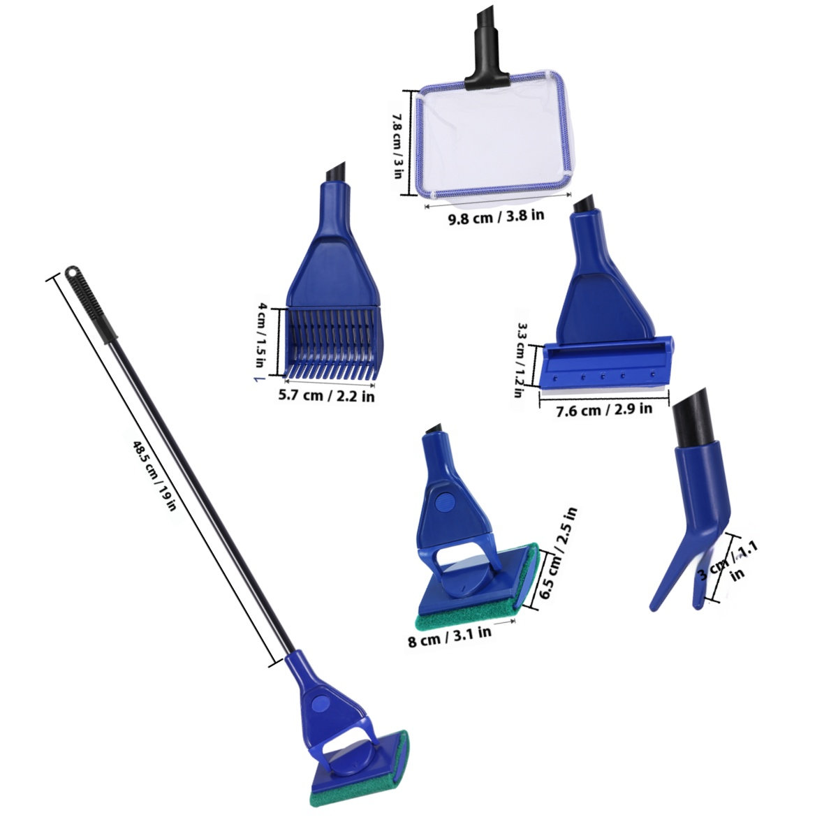 Aquarium Cleaning Kit 5 in 1 F - Planted Aquarium Cleaning Kit ulasan dan harga