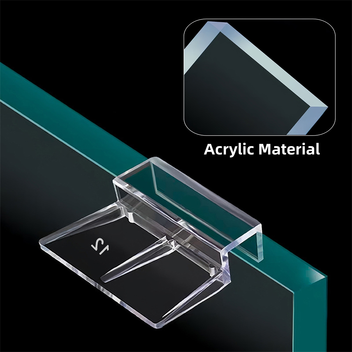10Pcs Transparent Acrylic Fish - Aquarium Plant Holder ulasan dan harga