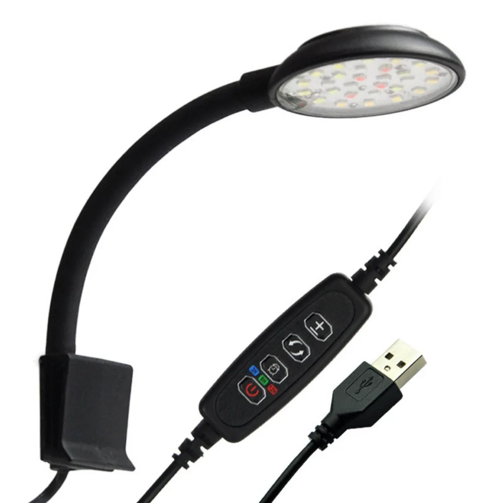 Clip on LED Aquarium Light Dim - Led Planted Tank Light ulasan dan harga