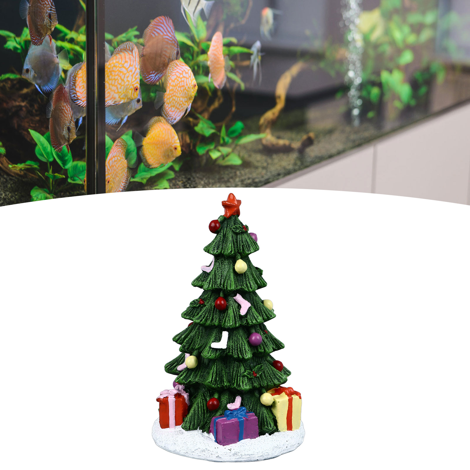 ZK20 Christmas Fish Tank Ornam - Aquarium Planted Wood ulasan dan harga