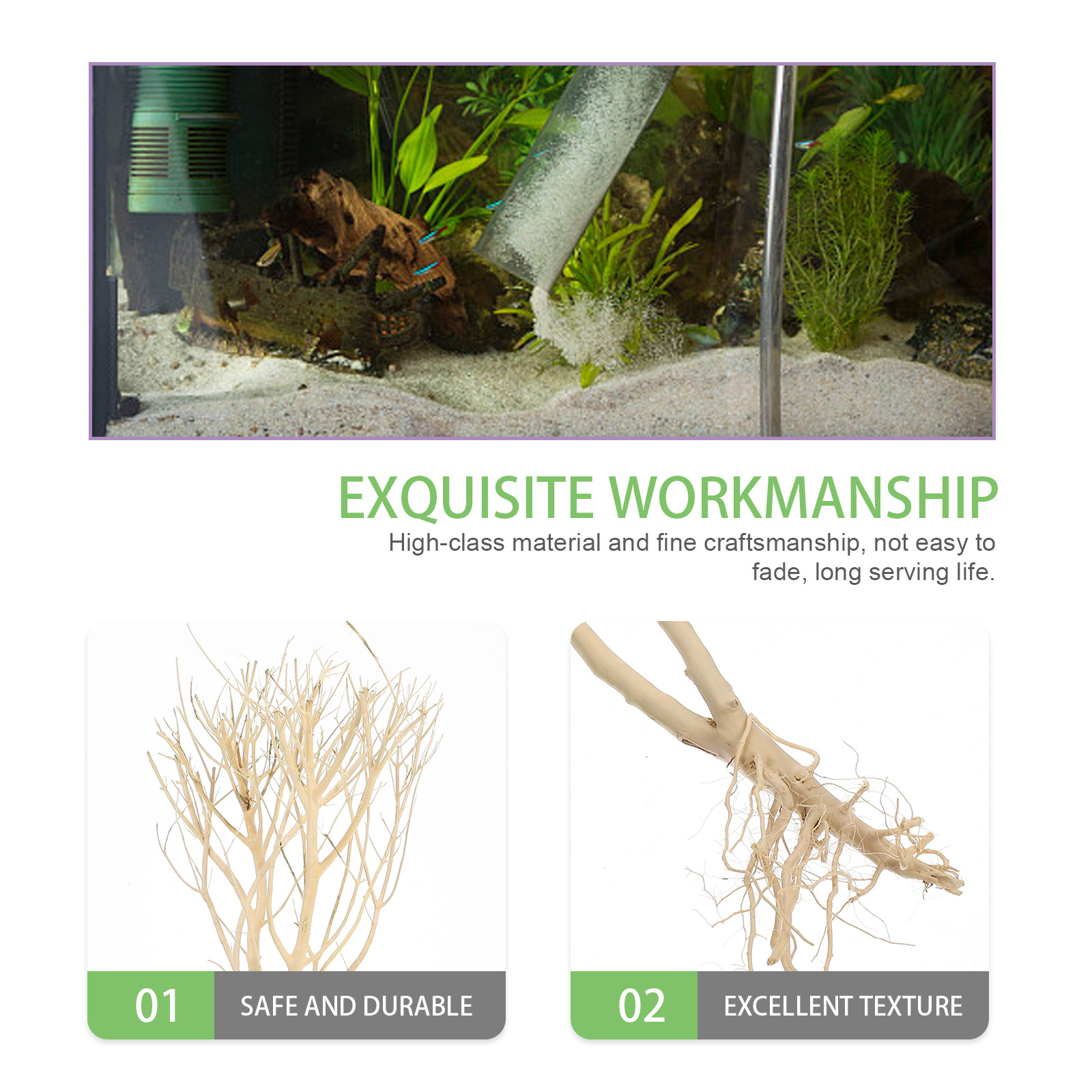 Wood Moss Tree Ornament High-C - Aquarium Planted Wood ulasan dan harga