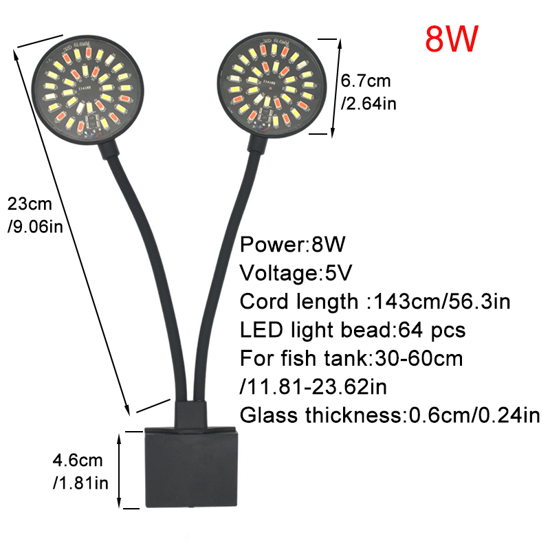 USB Aquarium LED Light Fish Ta - Led Planted Tank Light ulasan dan harga