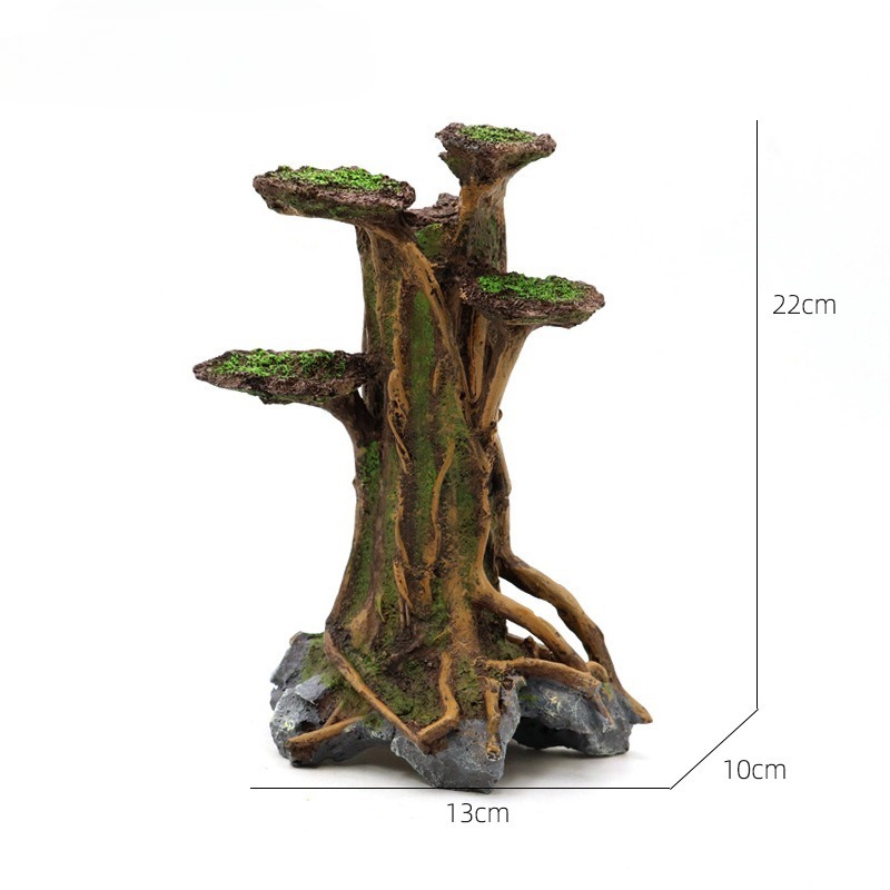 Artificial Moss Tree Driftwood - Aquarium Planted Wood ulasan dan harga