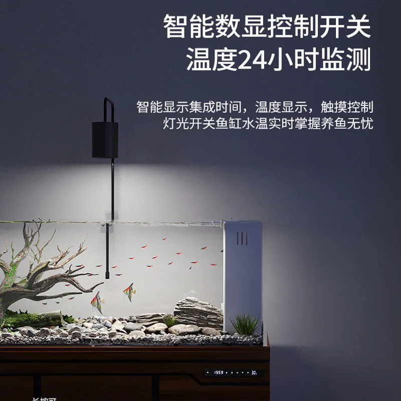 Large Ultra White Glass Fish T - Aquarium Planted Wood ulasan dan harga