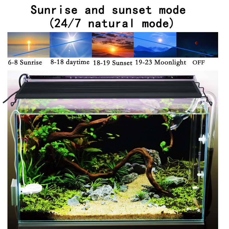 LED Fish Tank Light Full Spect - Led Planted Tank Light ulasan dan harga