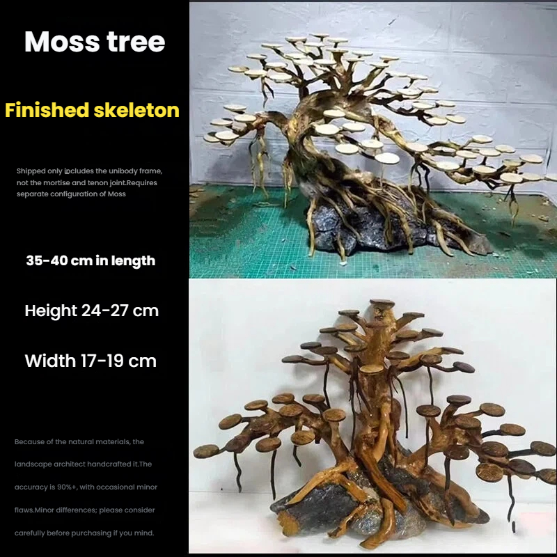 Aquarium Landscaping Moss Tree - Aquarium Planted Wood ulasan dan harga