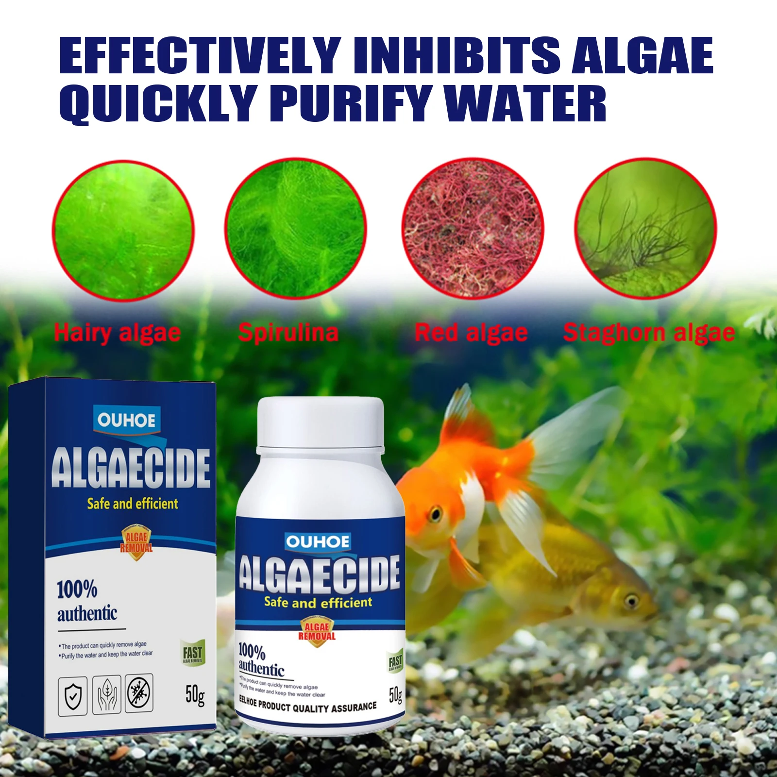 Aquarium Algae Remover High Ef - Planted Aquarium Algae Control ulasan dan harga